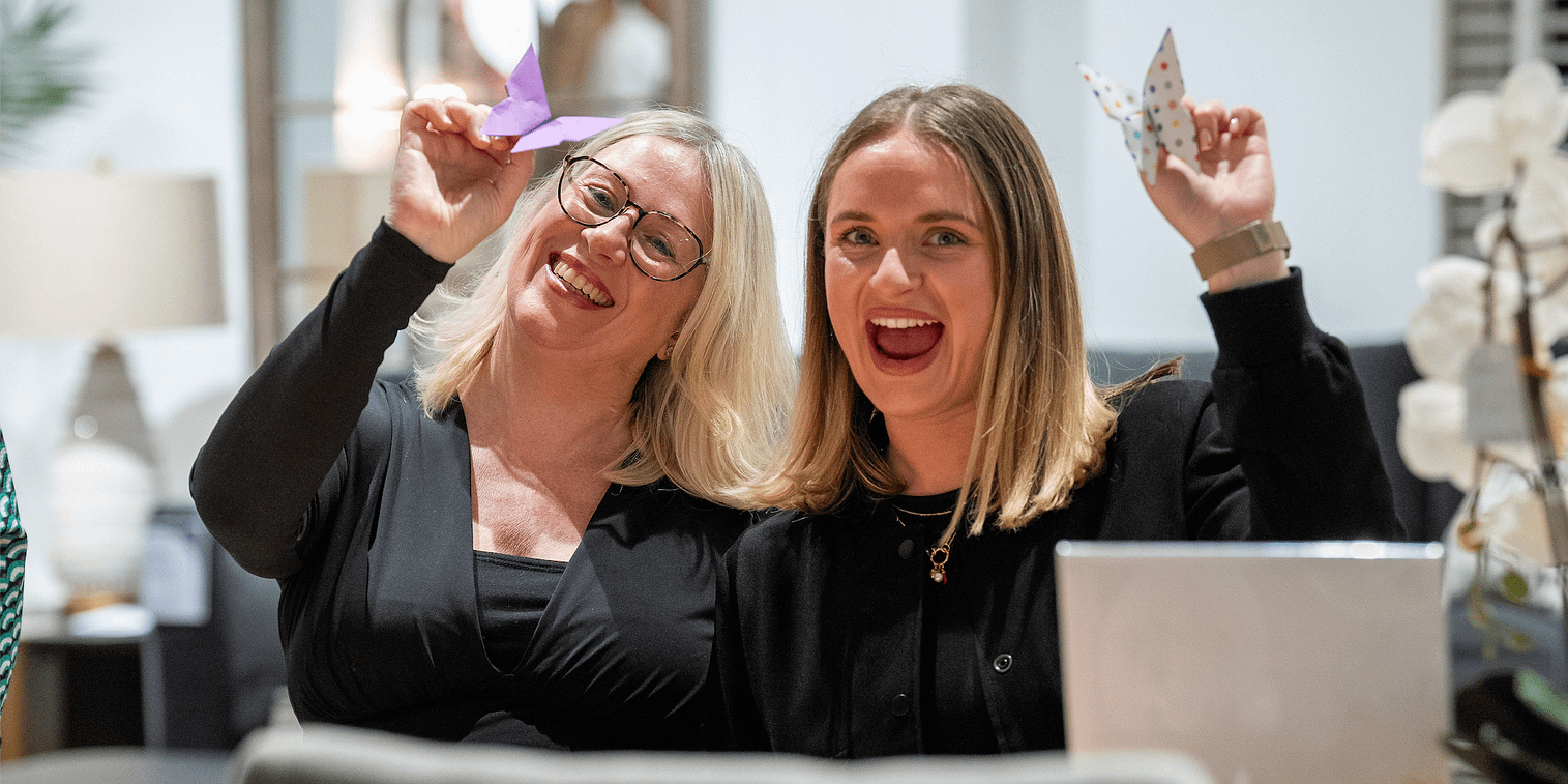 CEO Sarah Bianchi and Lucy Mather