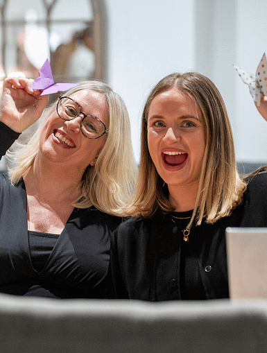 CEO Sarah Bianchi and Lucy Mather